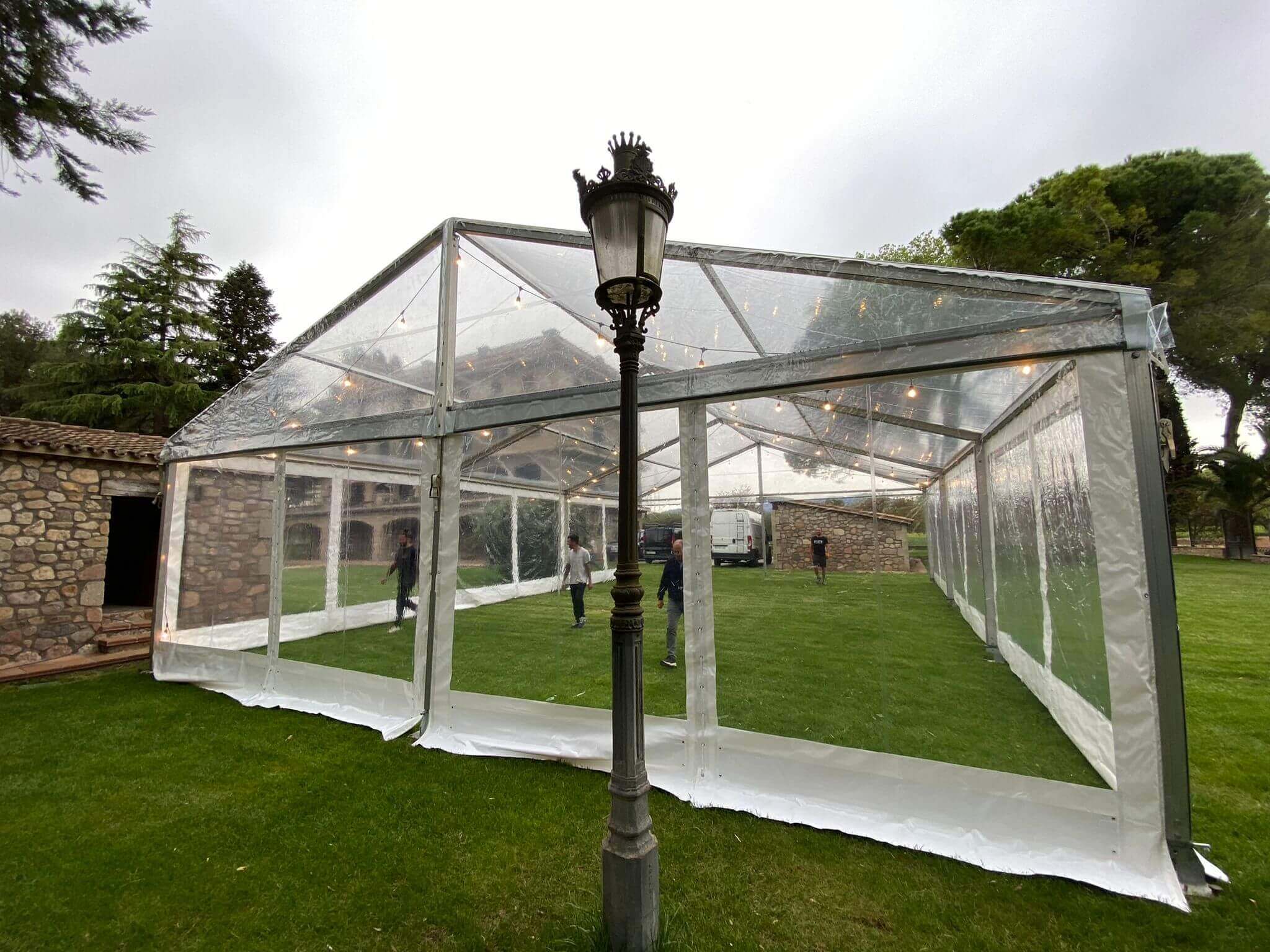 alquiler carpa pabellon transparente aforo